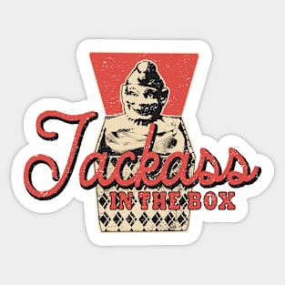 Jackass In The Box by Buck Tee Sticker